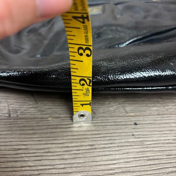 Coach Poppy Crossbody M1280-F22147 Black Patent Leather Shoulder Bag Purse - Picture 16 of 16